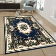 thumbnail image 1 of Allstar Blue Woven High Quality Rug. Traditional. Persian. Flower. Western. Design Area Rug (7' 7" x 10' 6"), 1 of 7