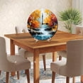 thumbnail image 5 of ZXCXRQFa Autumn Waterfalls Wood Wall Clock Silent Non-Ticking Kitchen Desk Clock Battery Operated Analog Decorative Round Clocks 10 in Garden Home Decor, 5 of 7