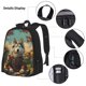 thumbnail image 3 of Disketp Forest Maple Leaf Husky Mochila Estampada de Gran Capacidad con Lonchera y Estuche, Set de 3 Piezas para Estudiantes, 3 of 7