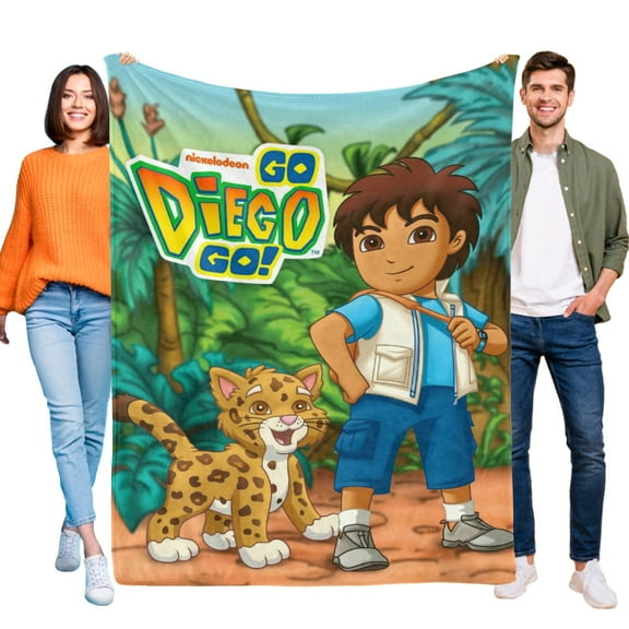 Go Diego Go Throw Blanket Gifts for Fans Lover Girls Boys Women Present Hoodie Him Bed 60"x80"