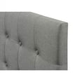 thumbnail image 3 of Queen Modern Classic Style Button-Tufted Headboard in Grey Upholstered Fabric, 3 of 5