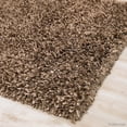 thumbnail image 4 of Allstar Brown / Beige Solid Thick Modern Shaggy Area Rug (4' 11" x 6' 11"), 4 of 7