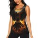 thumbnail image 1 of Fotbe Cool Black Eagle Blusas Sin Mangas para Mujer – Estilo Casual, Corte Suelto, Slim-Fit, Cuello Redondo Deportivo, Tops de Verano para Gimnasio y Yoga-X-Large, 1 of 7