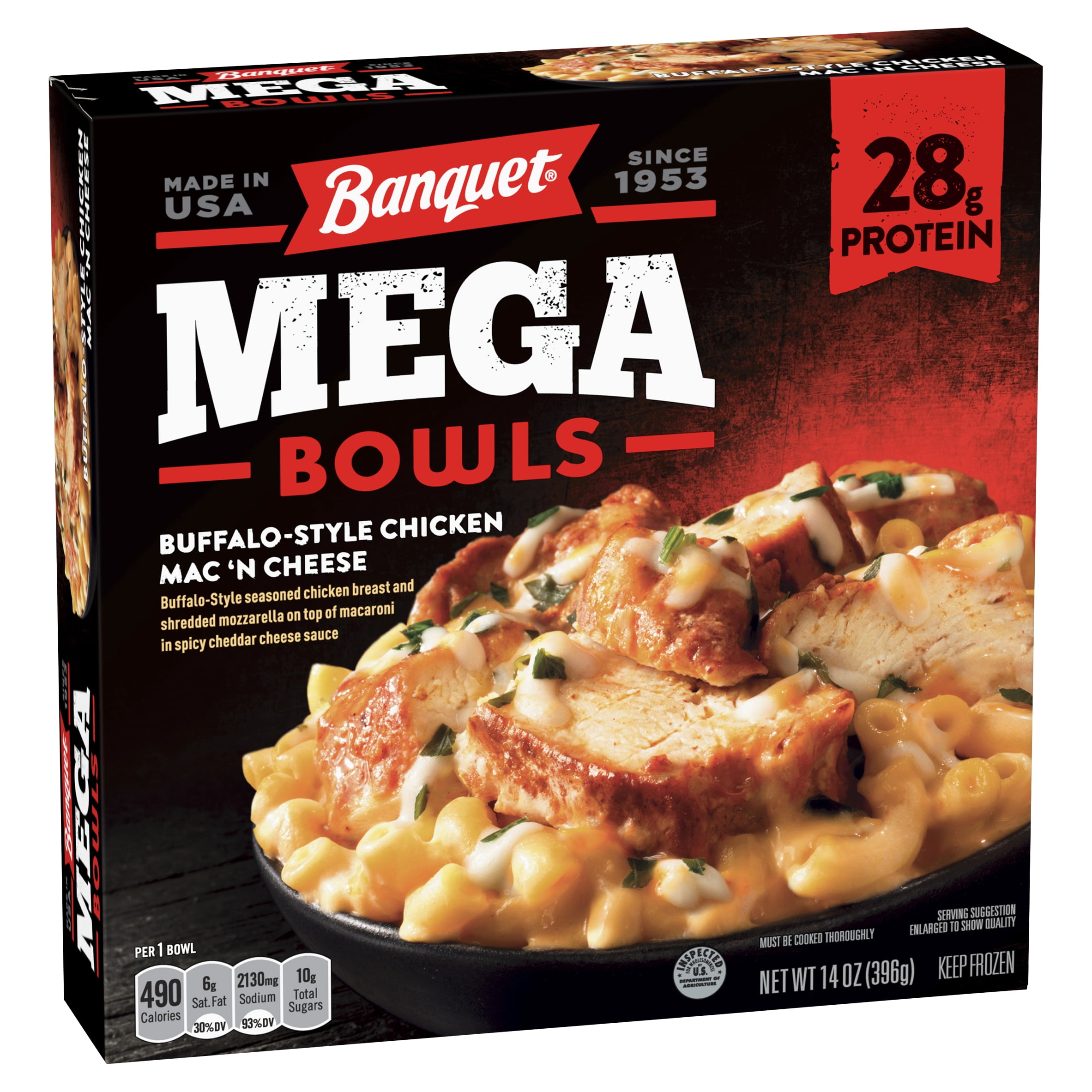 Banquet Buffalo-Style Chicken Mac 'n Cheese, 14 oz - Walmart.com