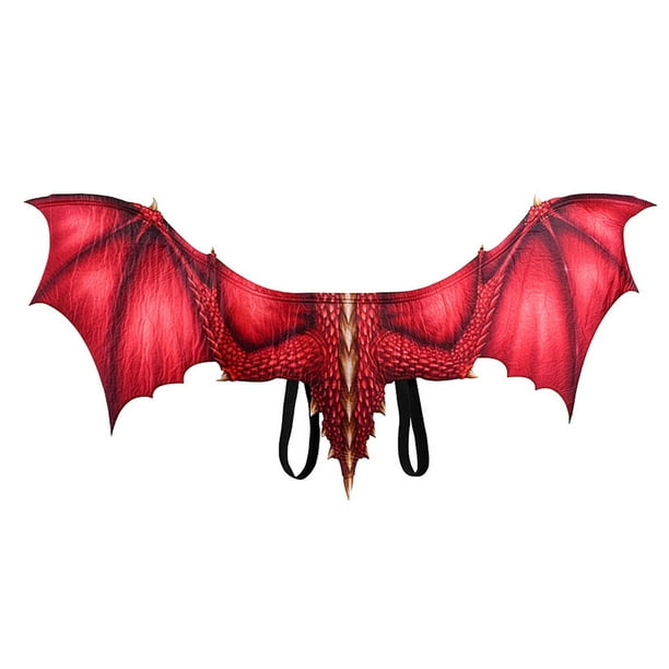 Juguete de disfraz de dragón perfke Decoración de disfraces regalo de Halloween Cosplay rojo