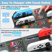 Kytok Switch Games Storage Organizer Tower with Joy Con Controller Charger, Nintendo Switch OLED Accessories, Switch Docking Station with Pro Controller Holder