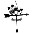 thumbnail image 2 of Almencla Metal Wind Vane Wind Direction Indicator Farm Barn Garage Weather Vane Mount with Cups 34cm, 2 of 8