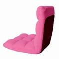 thumbnail image 5 of Loungie Microplush Recliner Chair Folding Floor Mat Adjustable Gaming Portable, Pink, 5 of 7