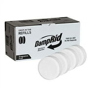 DampRid Fragrance Free Drop-in Tab Refill - 4 Pack - 15.8 Oz. Refill Tabs - Moisture Absorber