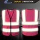 thumbnail image 5 of Chaleco de seguridad Ekksafety EK175 rosa reflectante con 5 bolsillos, 5 of 6