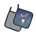 thumbnail image 2 of Caroline's Treasures French Bulldog Watercolor Pair of Pot Holders, 2 of 3