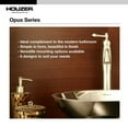 thumbnail image 4 of Houzer Opus 16 in Stainless Steel Undermount Single Round Bowl Bathroom Sink - CR-1620-1, 4 of 5