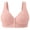 Pink, variant on Stamzod Bras for Women No Underwire Front Closure Seamless Bra Wireless Lace Bralette Supportive Sports Bras