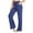 Dark Blue, variant on Lounge Pants for Women Pajama Pants High Waisted Casual Pants Plus Size Stretch Long Wide Leg Pants Bootleg Gym Fitness Pants Black S
