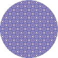 thumbnail image 1 of Ahgly Company Tapis d'Intérieur Ronds Transitionnels Lavables à la Machine, Bleu Ardoise, 4 Pieds Rond, 1 of 7