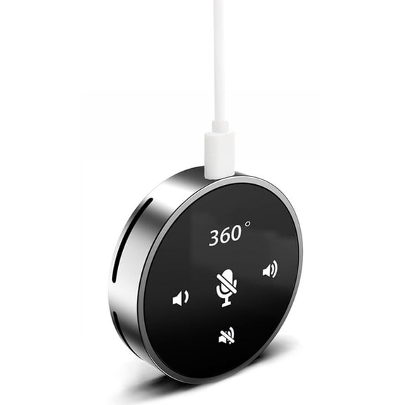 USB Conference Microphone Speaker with Mute PC Microphone for Desktop Computer Music Listening Game Playing Video Meeting