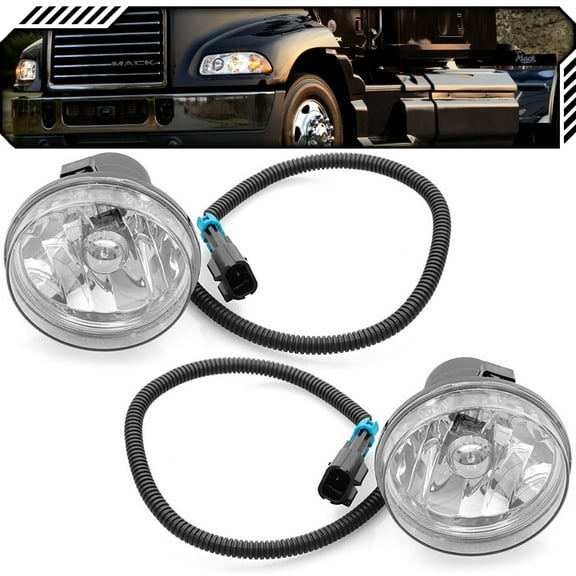 EPIC LIGHTING OE Style Halogen Fog Lights Assembly Replacement for MACK 08-16 PINNACLE [ 48M0429M 22067654 ] Pair