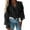 Black, variant on Womens Casual Tops Cropped Casual Summer Top Solid Color Ruffles V Neck Blouse Puff Sleeve Shirts for Women Womens Basic Tshirts Xxxl