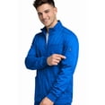 thumbnail image 4 of M&M SCRUBS Men’s Scrub Jacket Zip Front – Stretch Medical Warm-Up Jacket with 5 Pockets, ID Loop (True Royal Blue, X-Small), 4 of 8