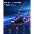 thumbnail image 2 of Adaptador WiFi USB inalámbrico Nineplus 1200Mbps para PC, 2 of 9