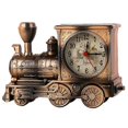 thumbnail image 3 of Antique Digital Locomotive Train Alarm Clock Stylish Personality Engine Design Model Student Table Clock Gift (Copper(1Pc), 3 of 5