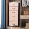 thumbnail image 2 of Crestlive Products 6 Drawers Dresser Vertical Fabric Storage Tower Chest, Pink, 2 of 8