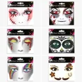 thumbnail image 3 of Pegatinas de maquillaje para escenario de fiesta de Halloween, pegatinas faciales con polvos destellantes, tatuajes temporales, calcomanías faciales con polvos cosméticos, diversión para festivales, 3 of 4