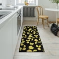thumbnail image 5 of Ottomanson Machine Washable Non-Slip Rubberback Lemons 2x5 Kitchen Runner Rug, 20" x 59", Black, 5 of 8