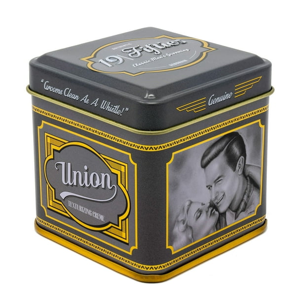 Crema para peinar para hombres - Lata bellamente elaborada de 4 oz | Fijación texturizada durante todo el día Se lava fácilmente con agua Brillo neutro y aroma increíble: extremadamente versátil, idea