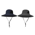 thumbnail image 1 of 2 sombreros de sol de ala ancha para hombre y mujer, ideales para el verano, pesca o como gorra tipo cubo, ajustables - Azul marino Azul marino + gris oscuro, 1 of 7