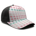 thumbnail image 3 of Design Pattern Baseball Cap – Stylish Spliced Design Adjustable Trucker Hat with Full Print Front & Brim, Breathable Cotton Blend Snapback for Sports, Travel & Daily Wear, 3 of 3