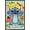 Mahogany Framed Version, variant on Disney Lilo and Stitch: Pattern Clash - Stitch Wall Poster, 22.375" x 34"
