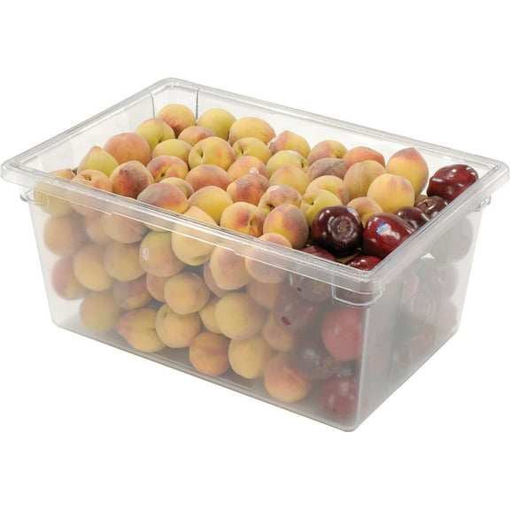 Rubbermaid Clear Plastic Box, 16 5/8 Gallon, 18 x 26 x 12, Lot of 6