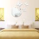 thumbnail image 1 of Adhesivos de pared con efecto espejo, autoadhesivos, decorativos, murales de pared, adhesivos de espejo suaves, 1 of 7