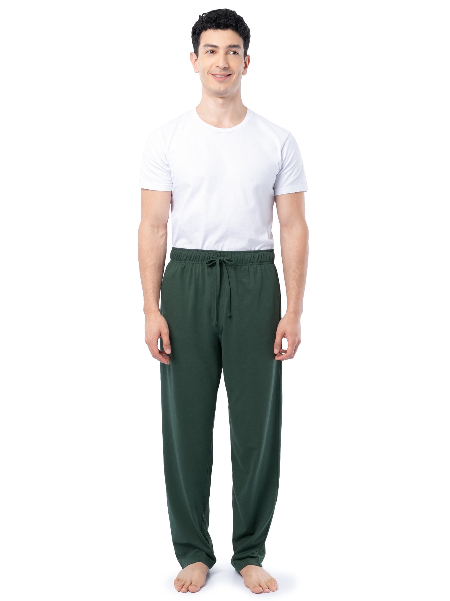 Fruit of the Loom Men's and Big Men's Jersey Knit Pajama Pants, Sizes S-6XL