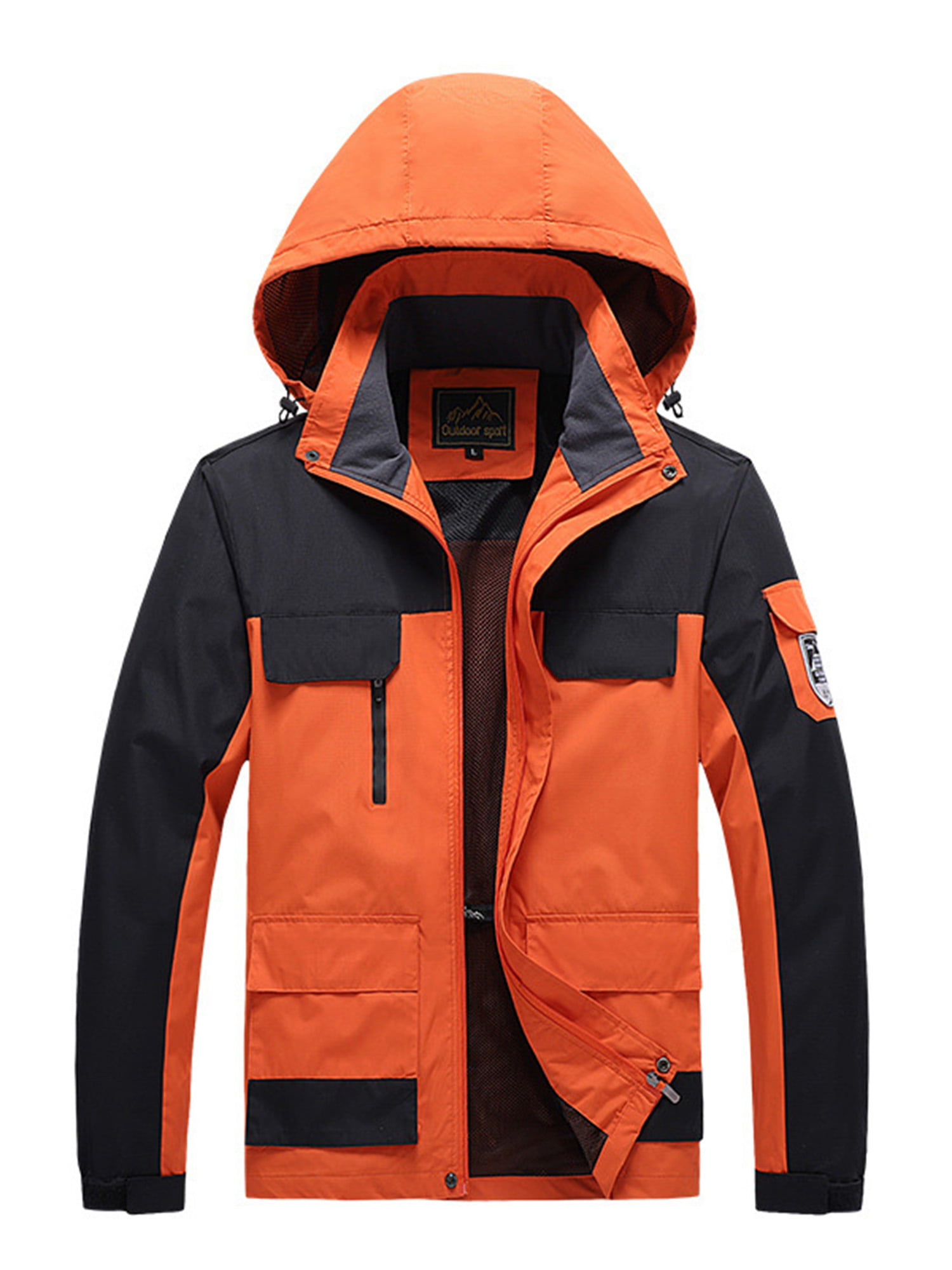 Lesmart Mens Softshell Jacket Fleece Lined Windproof Full Zip Tactical Hiking Athletic Outdoor Coat