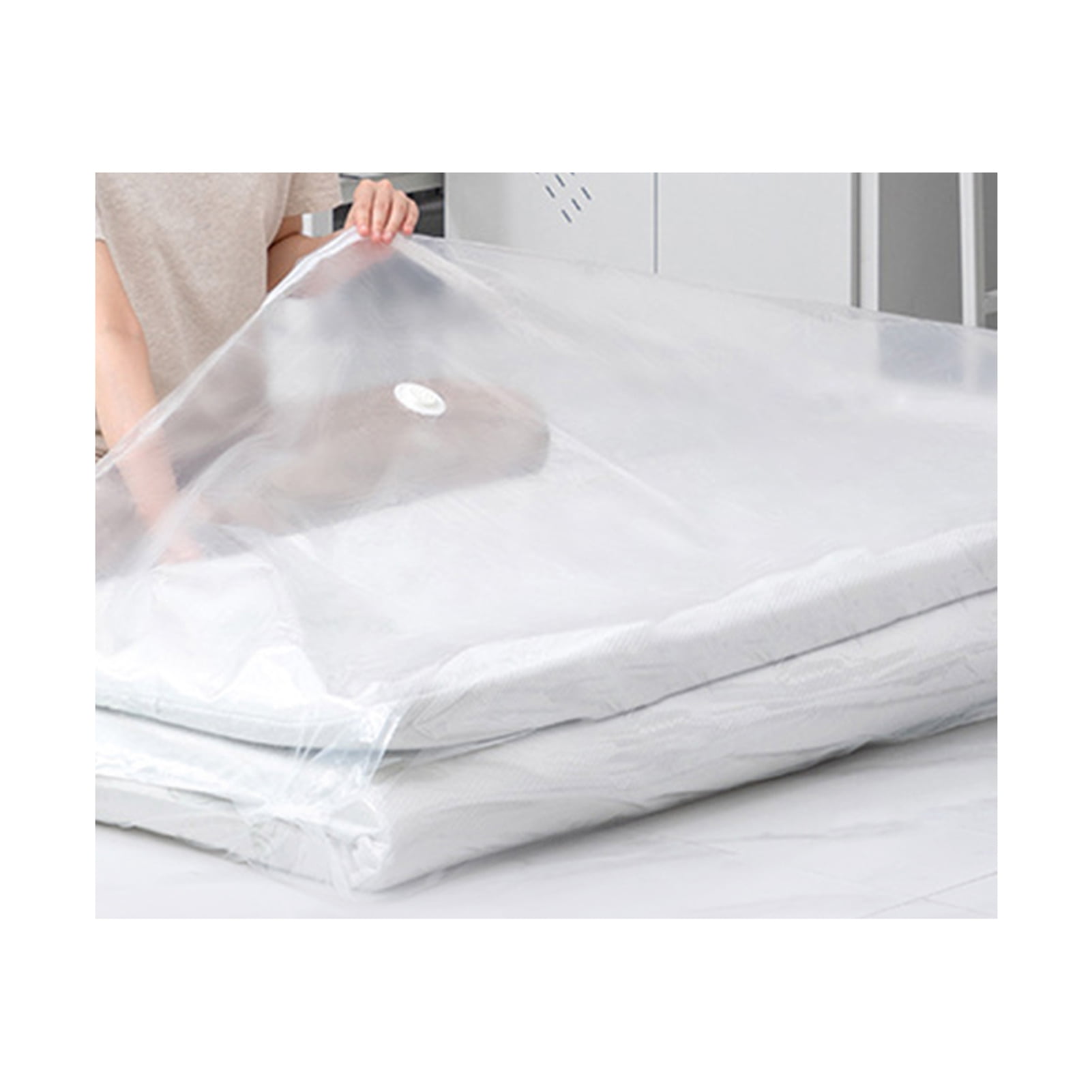 Washranp Mattress Vacuum Storage Bag,Reusable Space Saving Large Foam