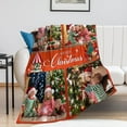 thumbnail image 6 of Custom Christmas Name Blanket for Kids Adults, Personalized Merry Christmas Elk Christmas Tree Fleece Throw Blankets, Christmas Customized Gifts for Family Friends Mom Dad Grandma Grandpa, 6 of 6