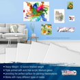 thumbnail image 4 of U.S. Art Supply 18 x 48 inch Stretched Canvas 12-Ounce Primed 6-Pack - Professional White Blank 3/4" Profile Heavy-Weight Gesso Acid Free Bulk Pack - Painting, Acrylic Pouring, Oil Paint, 4 of 7
