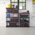 thumbnail image 6 of Hyper Tough 4-Shelf Black Plastic Storage Shelf, 36 in W x 18 in D x 53.2 in H, 600 lb Total Capacity, 6 of 9