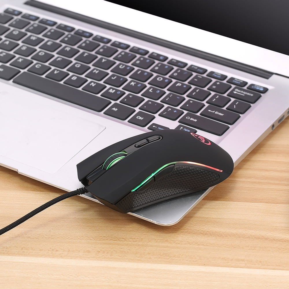 HXSJ A869 Wired Gaming Mouse 3200DPI 7 Buttons 7 Color LED Optical
