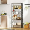 thumbnail image 4 of Costway 1 PCS 5-Tier Bookshelf, Industrial Tall Bookcase with Open Storage Shelves & Metal Frame Oak, 4 of 9