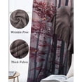 thumbnail image 6 of Orange Red Elephants Blackout Curtains for Bedroom 45 Inch Length 2 Panels Set, Farmhouse Forest Trees Nature Thermal Insulated Energy Saving Window Treatment Curtains Blackout Drapes 52"x45", 6 of 8