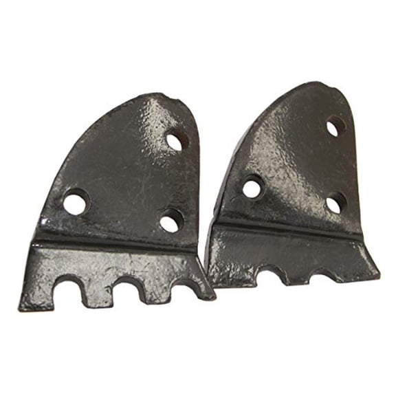 9 Inch Post Hole Digger Auger Blades - Serrated Edges Replacement for Danuser 7785/7786 - Heavy Duty Steel Post Hole Digging Tools with Nuts & Bolts