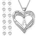 thumbnail image 1 of Collar de cristal con forma de corazón de diseñador de lujo para mujer, colgante de 26 letras, collar con inicial y nombre de pareja, regalo de San Valentín, 1 of 4