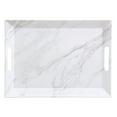 thumbnail image 7 of Better Homes & Gardens- Marble Print Rectangle Melamine Handled Tray, 7 of 7