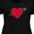 thumbnail image 4 of Inktastic Valentines Day Heart Arrow Women's Plus Size T-Shirt, 4 of 5