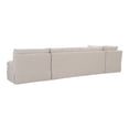 thumbnail image 2 of Moe's Home Collection Fable Slipcover Dining Banquette L-Shape Beige 139.5In, 2 of 10