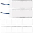 thumbnail image 1 of 12 lupas de página 3X, 2 estilos, lupa de lectura clara, portátil, de plástico, tamaño tarjeta de crédito, lente Fresnel, lupa de bolsillo, marcapáginas, regla., 1 of 6