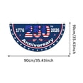 thumbnail image 3 of Leatfisat 250 Years Birthday Flag Bunting 35X17.7 Inch 1776-2026 Fan Flags Patriotic Stars Yard Signs Party Supplies Hanging Decor For Room House Welcome Backdrop With Brass Grommets,1Pcs, 3 of 5